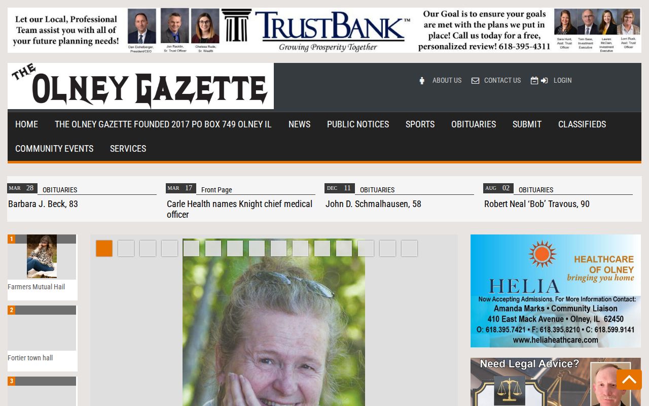 Olney Gazette local news website